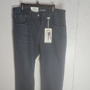 Izod Men's Classic Navy Straight Jeans